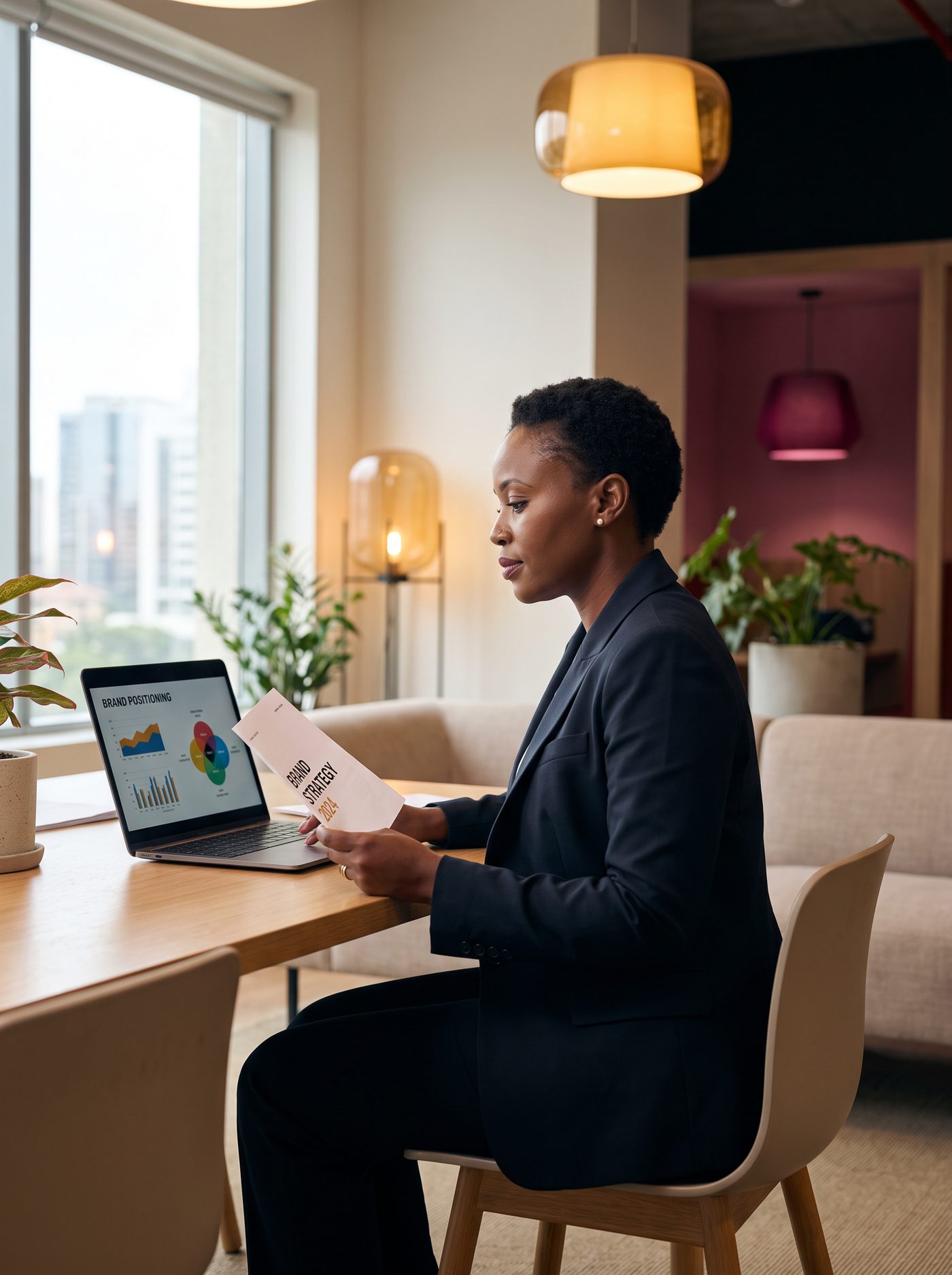 Wambui Kuria reviewing brand strategy